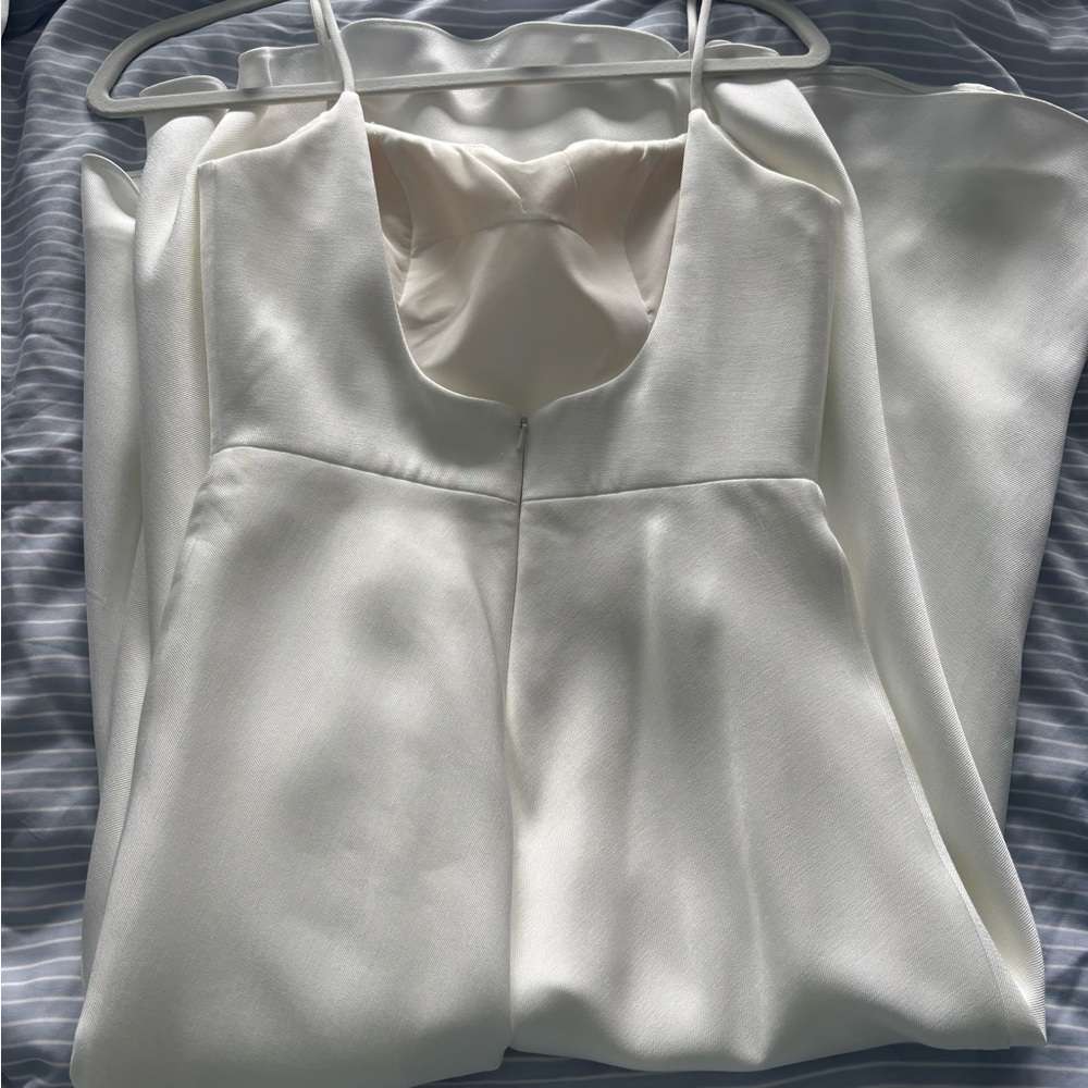 Jenny Yoo White Sleeveless Sundress Wedding - Picture 6 of 10